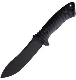 Spartan Blades Spartan Blades Professional Grade Harsey Nessmuk Fixed Blade Knife 5" 1095 Black Powder Coated Blade, Black Injection Molded Handles, Black Injection Molded Sheath - SBSL005BK
