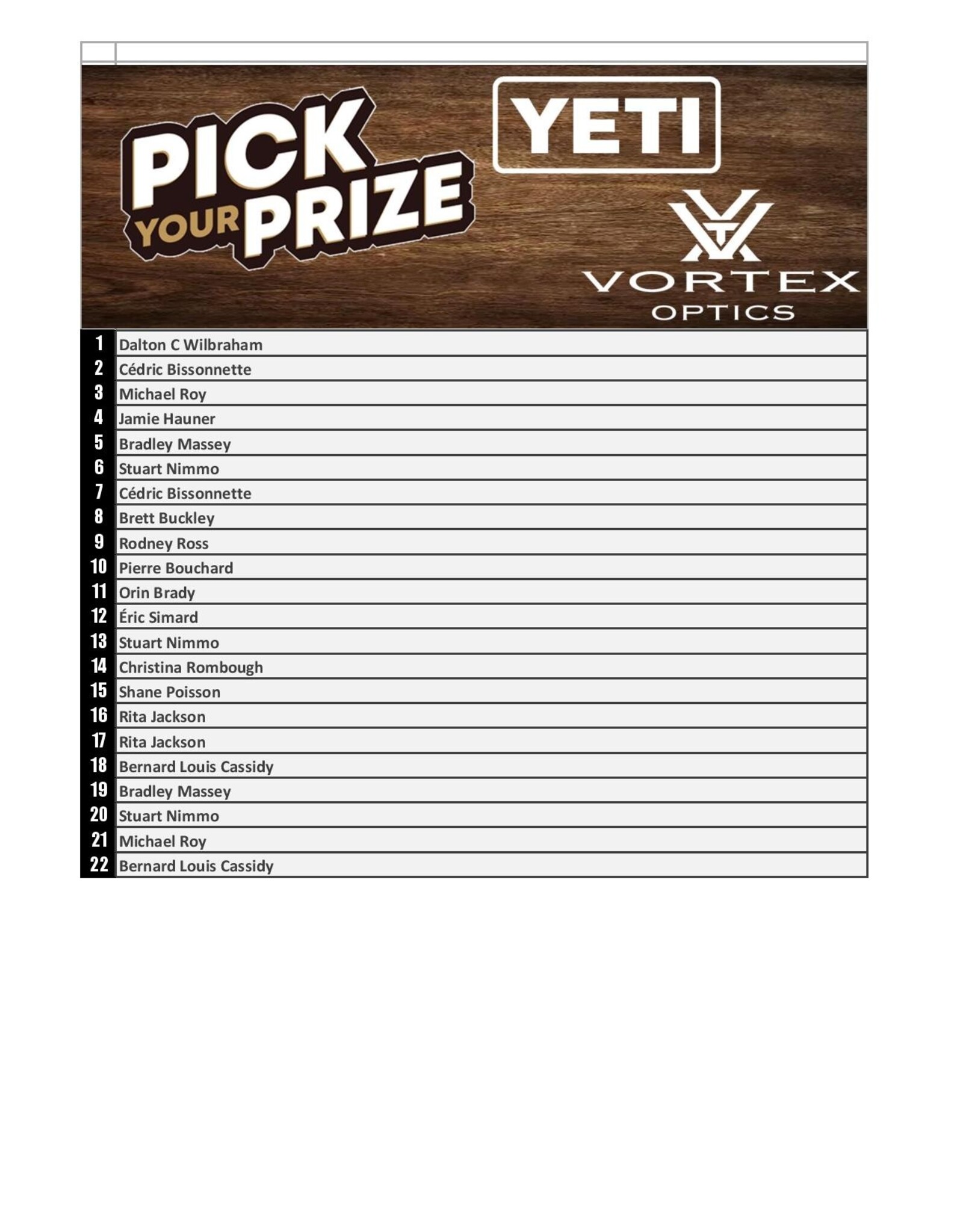 Draw #1217 - Pick Your Prize! Yeti Roadie 24 OR Vortex Binoculars!