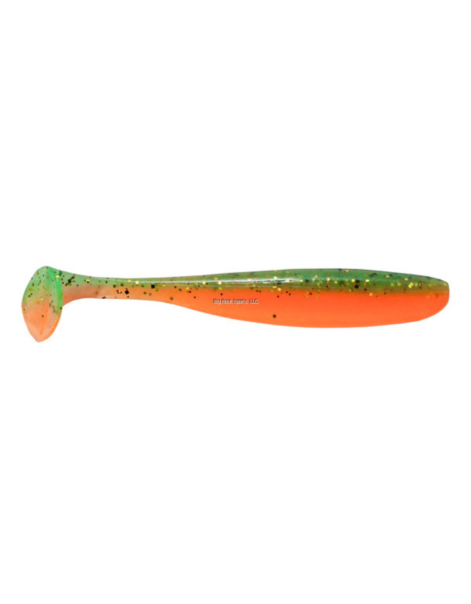 Keitech ES4US26 Easy shiner,Firetiger, 4",7pk, Strong Squid Scent infused
