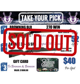 DRAW #1221 - Pick Your Prize - Browning, Savage OR Gift Card