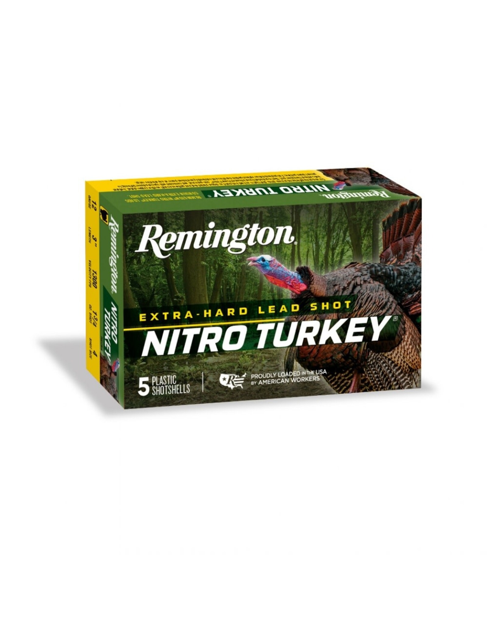 Remington Remington 26690 Nitro Turkey Magnum Loads Shotshell 12 GA, 2-3/4, No. 4, 1-1/2oz, 1260fps, 10Rnds, Boxed