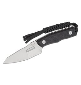 Civivi CIVIVI Knives PG Knives Propugnator Fixed Blade Knife 4.15" D2 Stonewashed Reverse Tanto Blade, Milled Black G10 Handles, Kydex Sheath - C23002-1