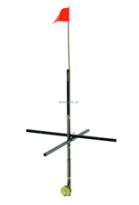 Frabill Frabill 1720 Stick Tip-Up Black, Wood Folds For Storage