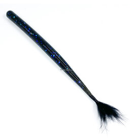 rabid baits Rabid Baits SW6-017 Shaker Worm 6" Straight Tail Worm Midnight Magic.