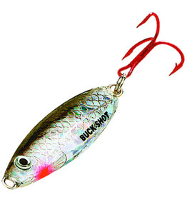 Northland Fishing Tackle Northland BRS6-11 Buck-Shot Rattle Spoon 1/2oz Silver Shiner 1Cd (5865466-11)