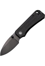 Civivi CIVIVI Knives C19068S-2 Ben Petersen Baby Banter Folding Knife 2.34" Nitro-V Black Stonewashed Blade, Black G10 Handles, Liner Lock