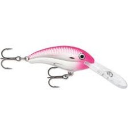 Rapala Rapala SDD07PC Shad Dancer, Crankbait, Floating, 2-3/4", 9/16 oz, 9-14 Ft, #5 Hooks, Pink Chrome