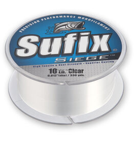 Sufix Sufix 662-108 Siege Monofilament Line 8lb 330yd Clear Mono