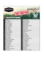 DRAW #1272 - Take Your Pick - StrikeMaster, HQ Outfitters, Bowtech OR Vortex