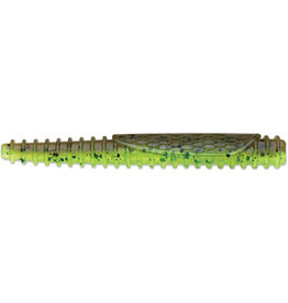 Rapala Rapala CCNBT3GPCH CrushCity Ned BLT, 3", Floating, Salt/Scent Infused, TPE Material, 10 Per Package, Green Pumpkin Chartreuse Pepper