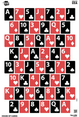 Allen Allen 15655 EZ Aim Fun Paper 23 X 35 House Of Cards Game Target, 3 Per Pack