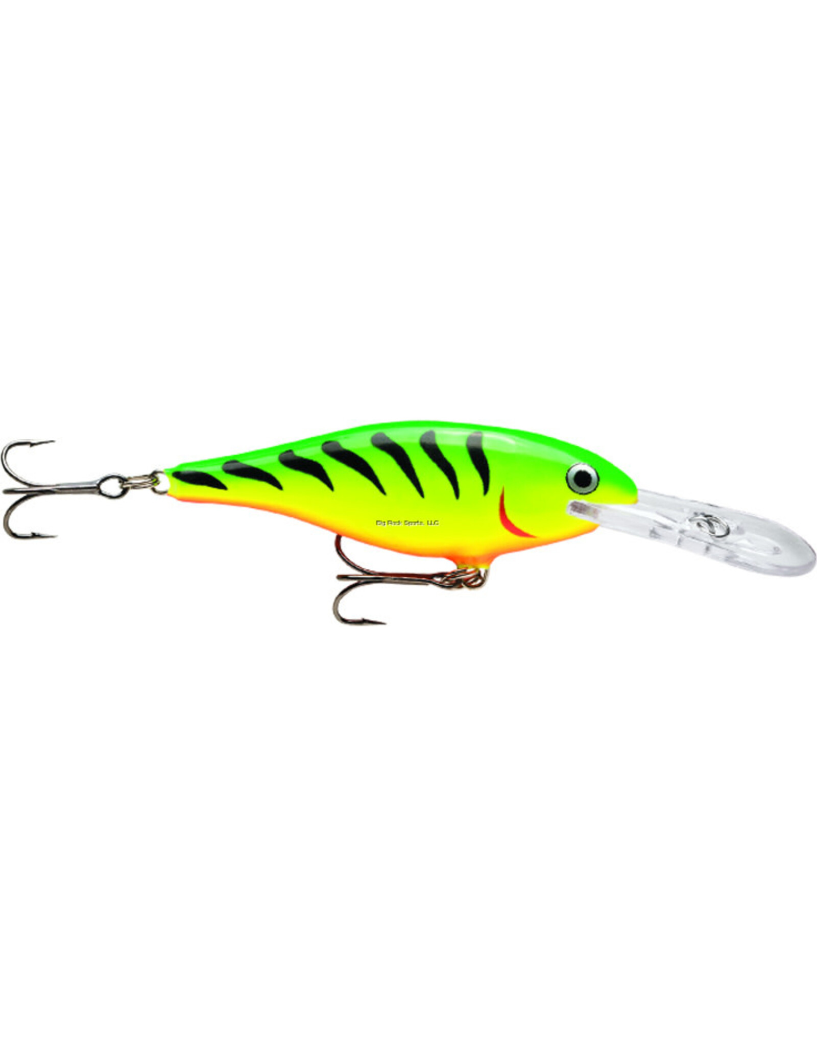 Rapala Rapala SR08FT Shad Rap Crankbait, 3 1/8", 3/8 oz, Firetiger, Floating