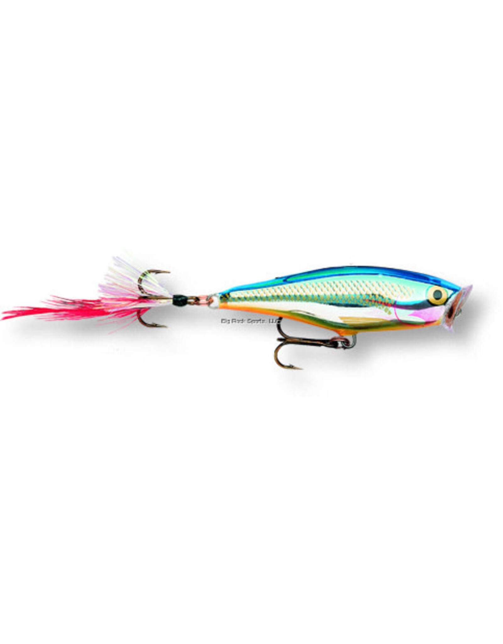 Rapala Rapala SP07SB Skitter Pop Topwater Lure, 2 3/4", 1/4 oz, Silver Blue, Floating