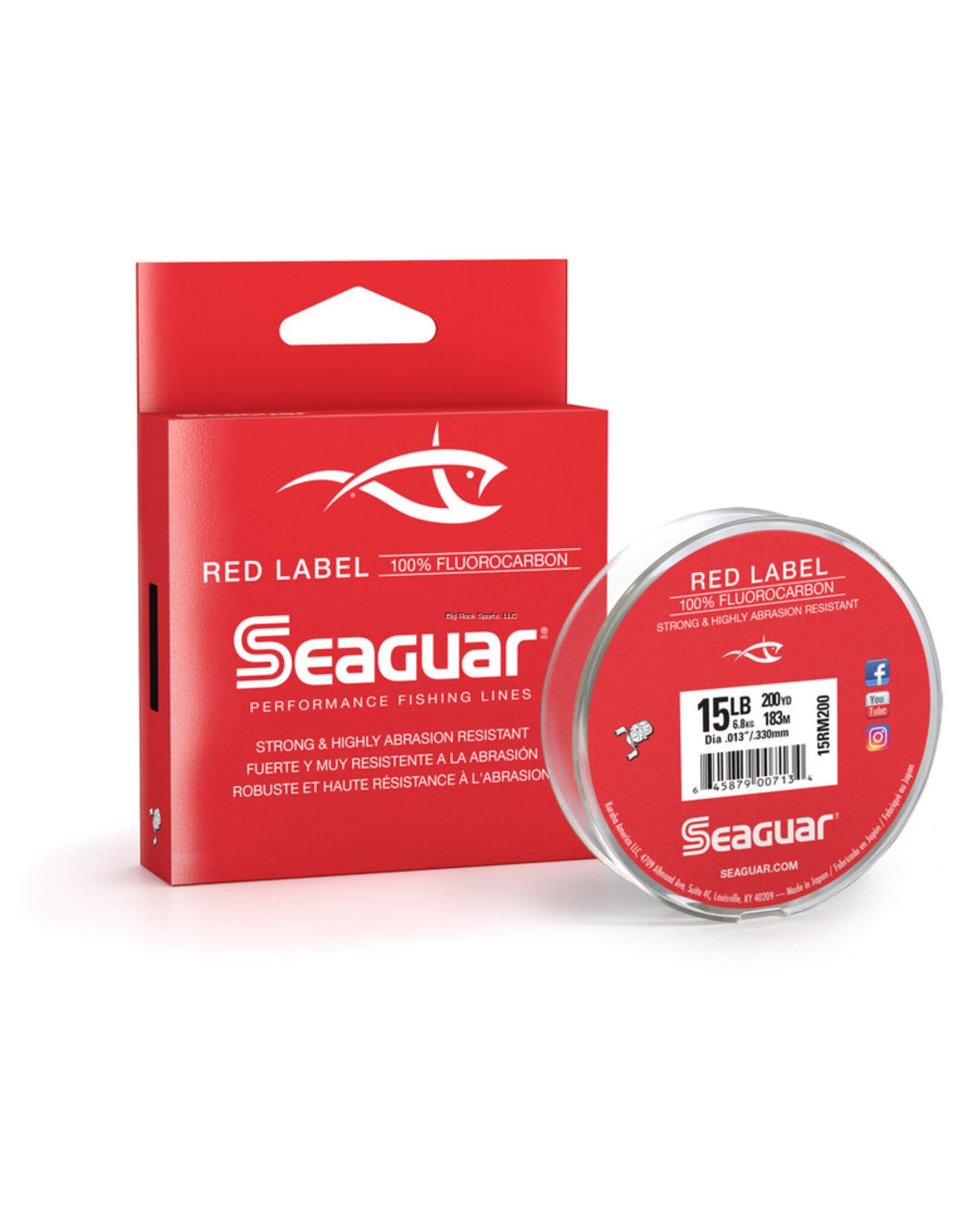 Seaguar Seaguar 15RM200 Red Label 100% Fluorocarbon Main Line 15lb 200yd