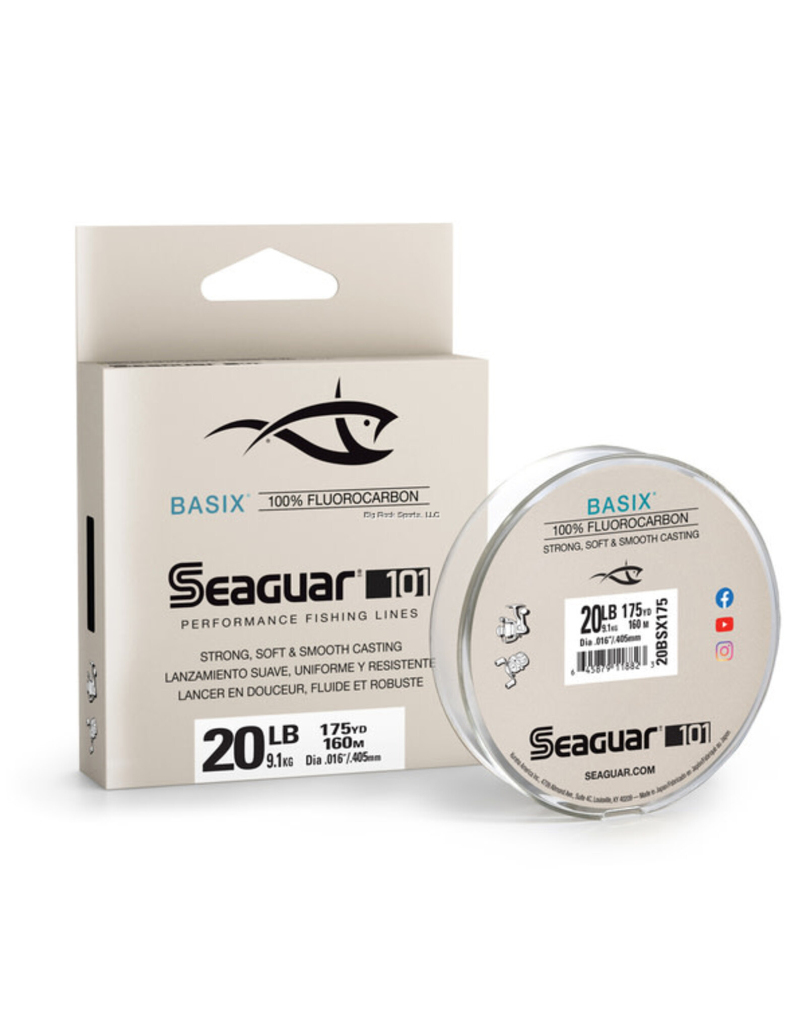 Seaguar Seaguar 20BSX175 101 BasiX Fluoro 200 20 lb