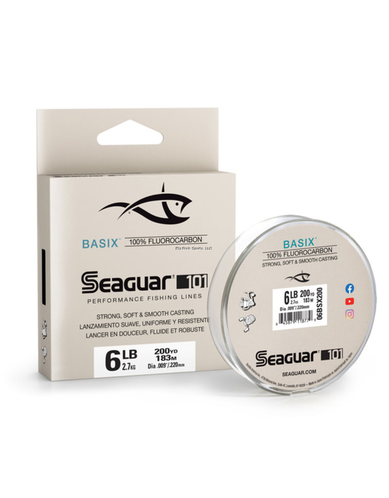 Seaguar Seaguar 06BSX200 101 BasiX Fluoro 200 6lb