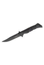 Cold Steel Cold Steel 20NQL-BKBK Medium Luzon Flipper Knife 4" Black Plain Blade, Black GFN Handles, Liner Lock