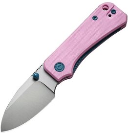 Civivi CIVIVI Knives C19068S-10 Ben Petersen Baby Banter Folding Knife 2.34" Nitro-V Satin Blade, Powder Pink G10 Handles, Liner Lock