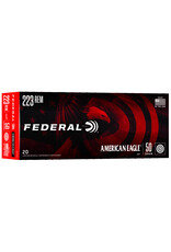 Federal Federal AE223G American Eagle Rifle Ammo 223 REM, JHP, 50 Grains, 3325 fps, 20, Boxed