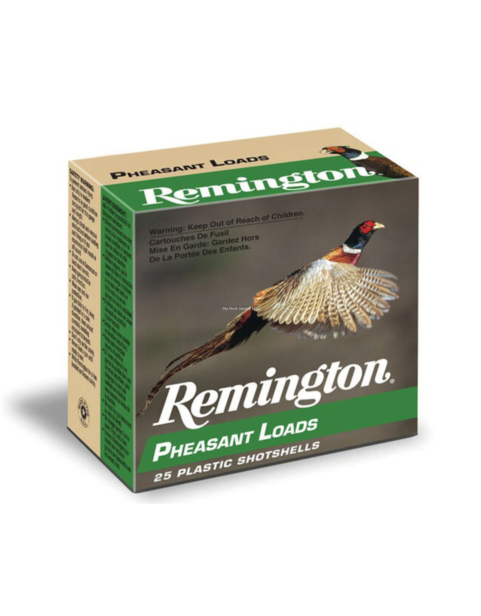 Remington Remington 20058 Pheasant Loads Shotshell 20 GA, 2-3/4 in, No. 4, 1oz, 2-3/4 Dr, 1220 fps, 25 Rnd per Box