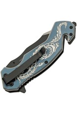 Rite Edge Rite Edge Flying Dragon Linerlock Silver Rite Edge Rite Edge Flying Dragon Linerlock Silver