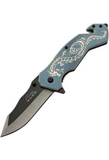 Rite Edge Rite Edge Flying Dragon Linerlock Silver Rite Edge Rite Edge Flying Dragon Linerlock Silver