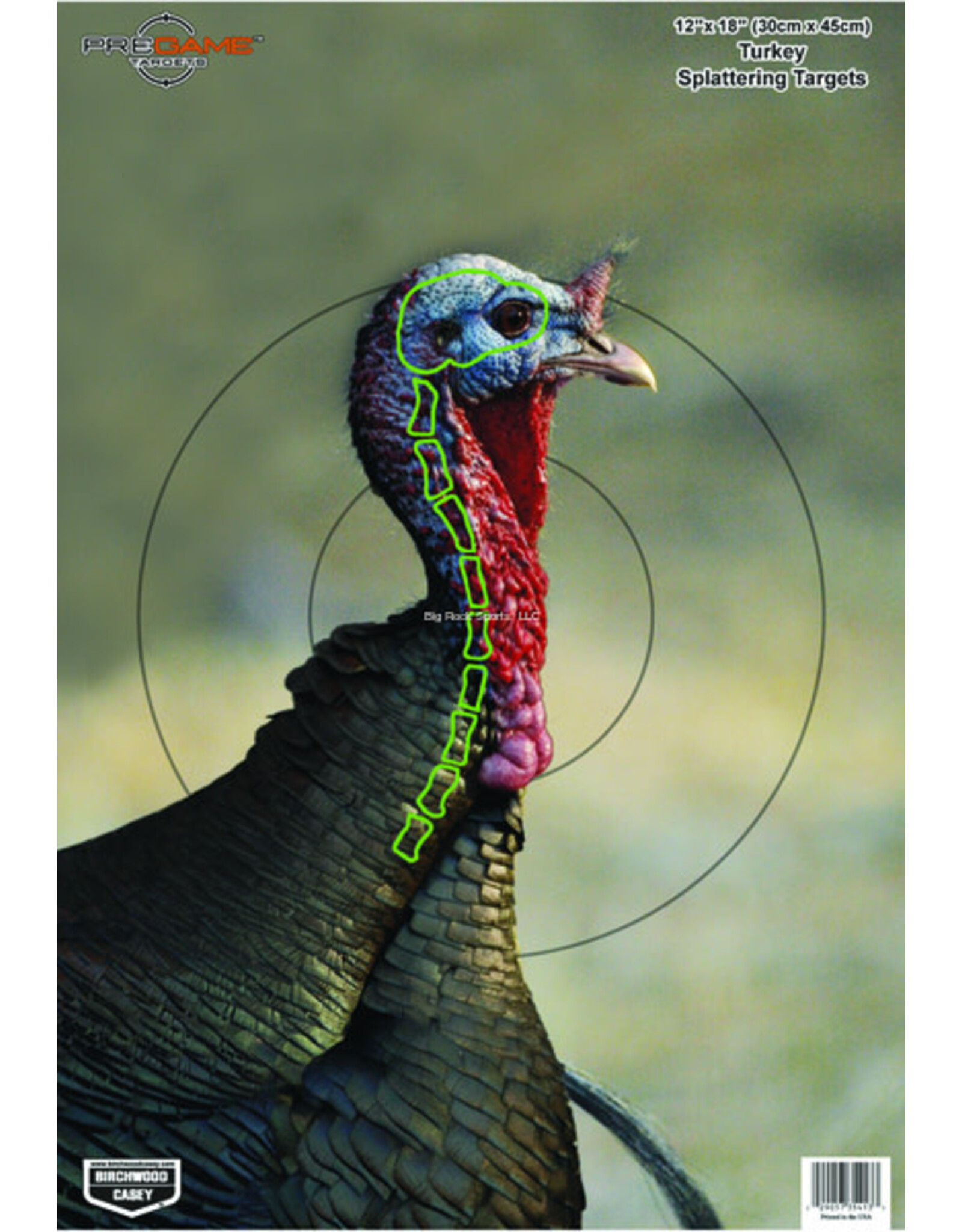 Birchwood Casey Birchwood Casey BC-35403 PreGame Turkey 12x18 Target 8/Pk