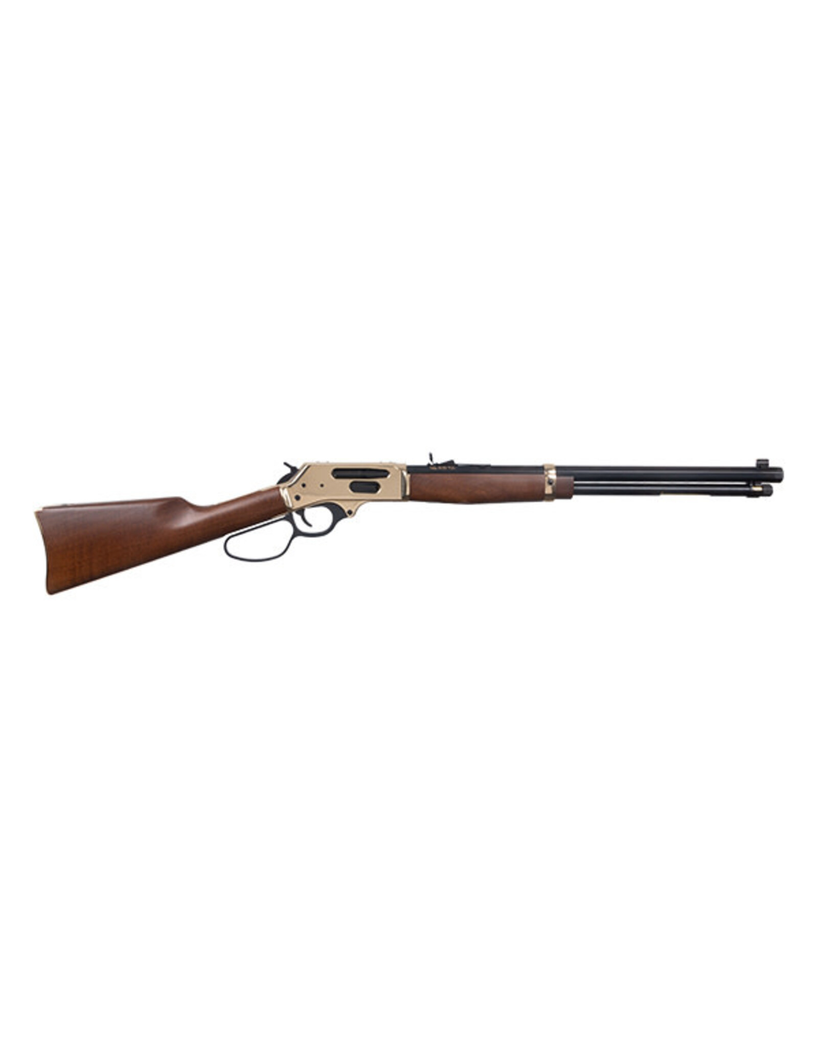 Henry Firearms Henry H009BGL Brass 30-30 Large Loop Side Gate Lever Action 20" Octagonal Blued Barrel American Walnut Right Hand 5 +1 Capacity