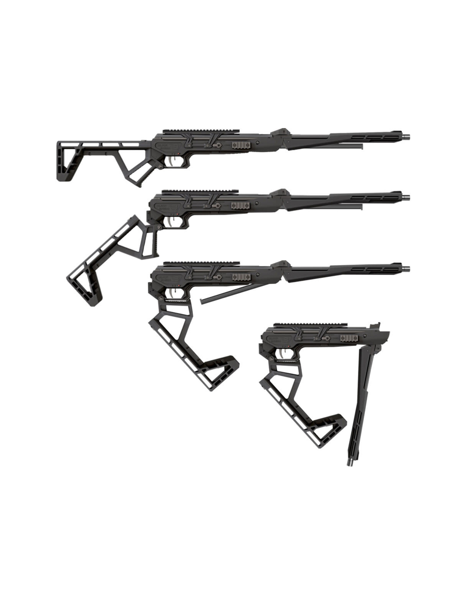 Black Bunker BM8 Survival .22 Pellet Air Rifle 1000 FPS BLACK