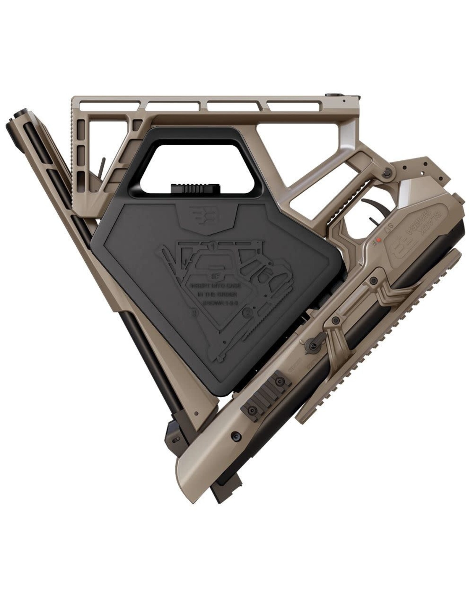 Black Bunker BM8 Survival .22 Pellet Air Rifle 1000 FPS TAN