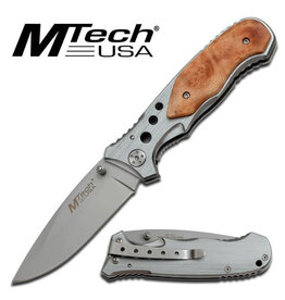 MTech Usa MTech USA Folding Knife Steel with wood handle