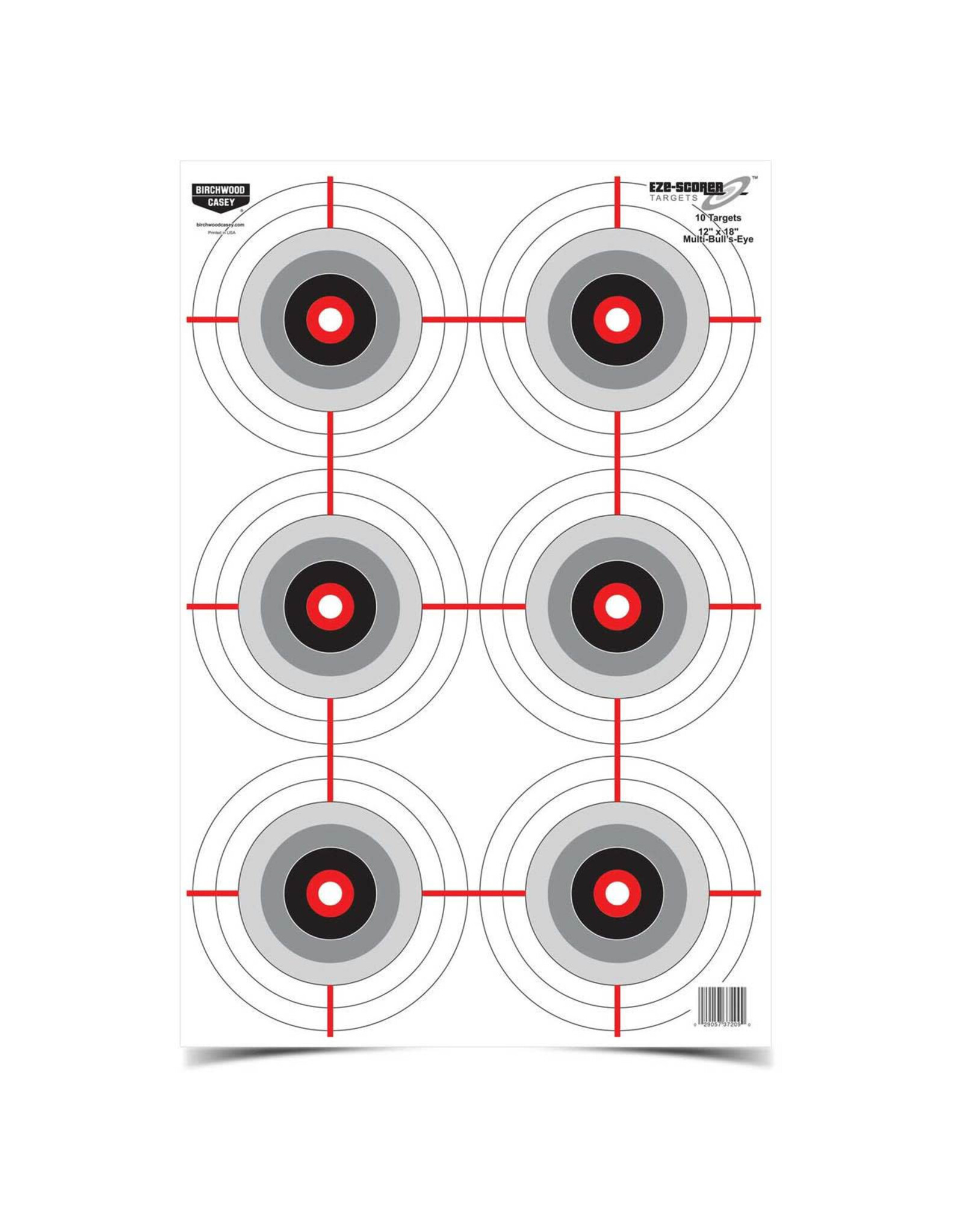 Birchwood Casey Eze-Scorer™12 x 18 Multiple Bull's-Eye Target, 10 Targets