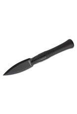 Cold Steel Spirit Survival Spear Head Fixed 4.5" Black Satin Polished Blade, Removable Black Plastic Handle, Nylon Sheath - CS-TH-FS01N