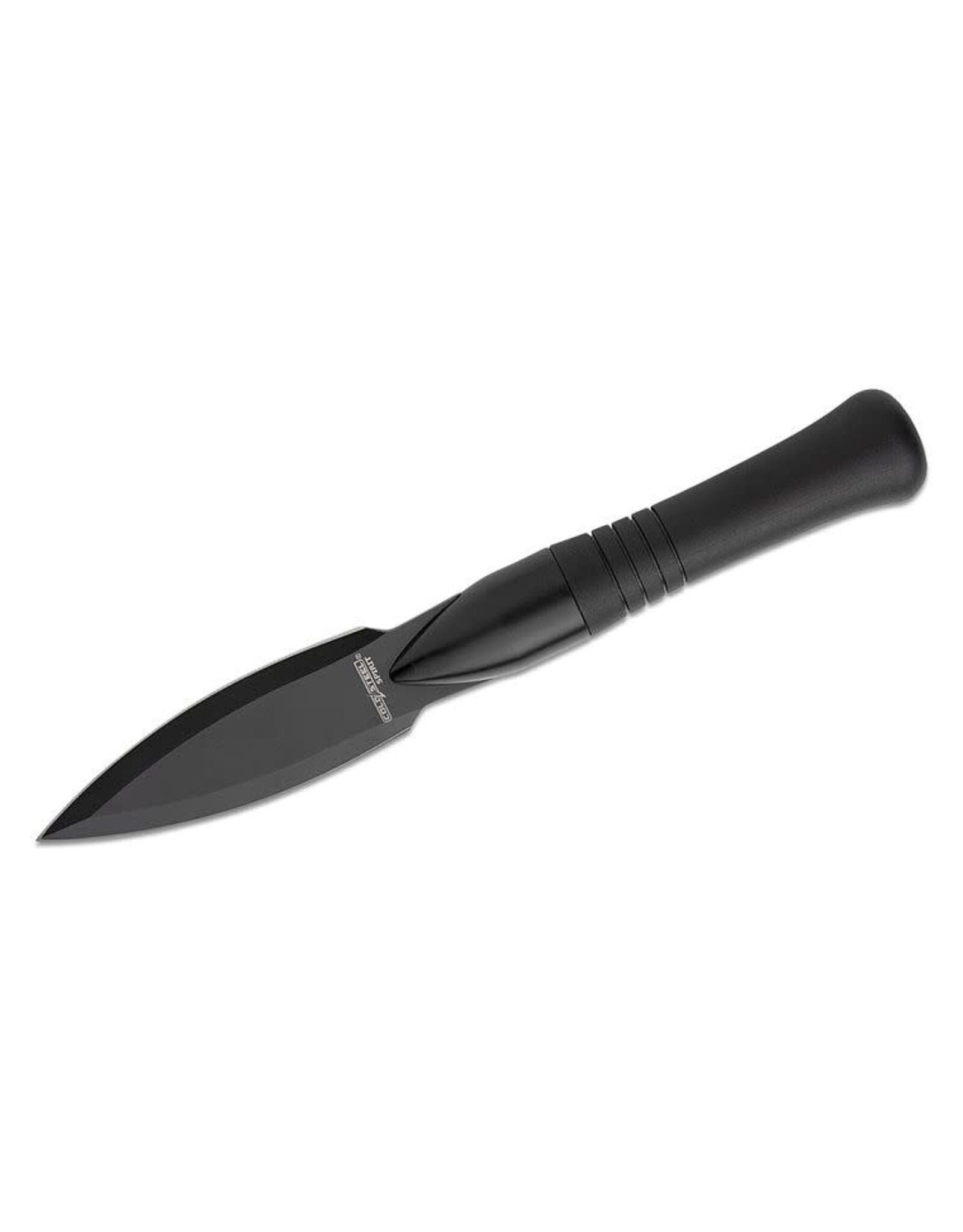 Cold Steel Cold Steel Spirit Survival Spear Head Fixed 4.5" Black Satin Polished Blade, Removable Black Plastic Handle, Nylon Sheath - CS-TH-FS01NZ