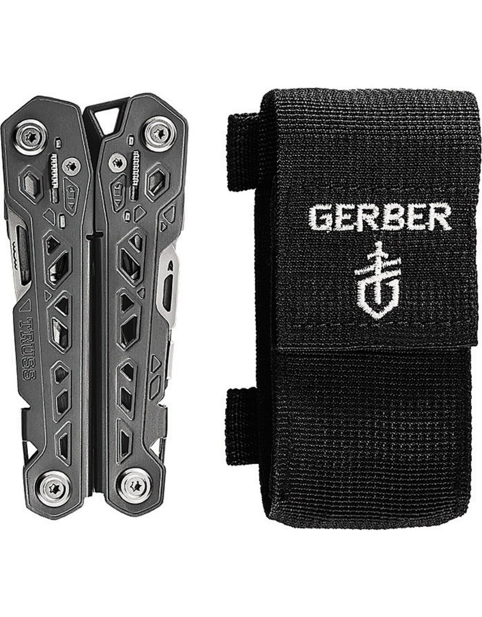 GERBER TOOLS Gerber 30-001343 Truss multi tool, spring loaded, 17 functions, locking tools, nylon sheath, box