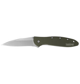 kershaw Kershaw Model 1660OLB Folding Knife 3" Sandvik 14C28N Steel Blade Speedsafe Flipper Liner Lock Aluminum Handle Bead Blasted Finish