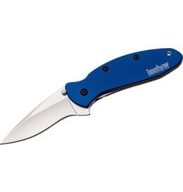 kershaw Kershaw Scallion Folding Knife/420HC/Satin Plain Clip Point - Blue