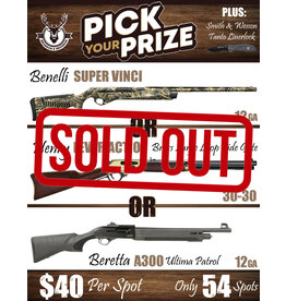 DRAW #1316 - Pick Your Prize - Benelli, HENRY OR Beretta +Smith&Wesson