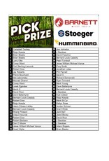 DRAW #1310 - Pick Your Prize - Barnett, Stoeger OR Humminbird Pkg.