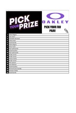 DRAW #1314 - Pick Your Prize - PICK YOUR FAV OAKLEY! +13 Fishing