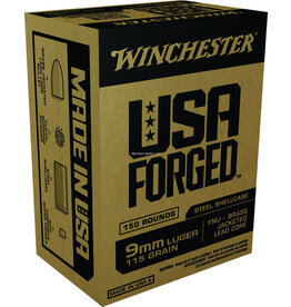 Winchester Winchester WIN9S USA Forged Pistol Ammo 9MM, FMJ, 115 Gr, 1190 fps, 150 Rds Bx