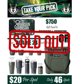 DRAW #1340 - Take Your Pick - Yeti Camp Green Pkg. OR Gift Card