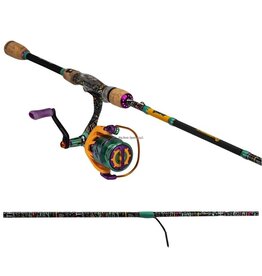 ProFISHiency ProFISHiency KRAZY37MSPIN KRAZY 3 Spinning Combo,7' Med IM7 Graphite Rod,Cork Grips,2000 Reel,7 Bearings, Carbon Fiber Handle,Braid Ready