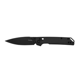 kershaw Kershaw 2038BLK Iridium Black Duralock Folding Knife, 3.4" Blade, Aluminum Handle