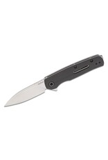 kershaw Kershaw 1409 Korra Assisted Flipper Knife 2.75" Stonewashed Drop Point Blade, Black Glass-Filled Nylon Handles, Reversible Clip, Liner Lock