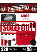 DRAW #1334 - Take Your Pick - Yeti Rescue Red PKG. OR Gift Card