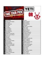 DRAW #1334 - Take Your Pick - Yeti Rescue Red PKG. OR Gift Card