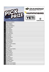 DRAW #1342 - Pick Your Prize - Yeti, Diamond OR Humminbird