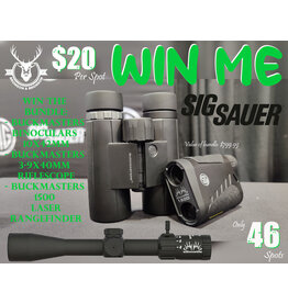 Draw #1355- Winner Gets It ALL! Binoculars, Riflescope & Rangefinder!