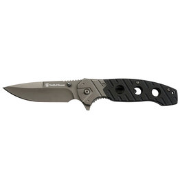 Smith & Wesson Smith & Wesson Folding Knife 3.19" Ti-Nitride Coated Drop Point, Black G10 Handles w/ Steel Bolsters, Liner Lock - 1100062